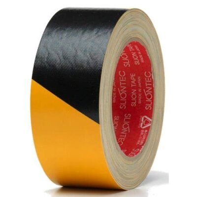 Tenacious K185 Black/Yellow Hazard Cloth Tape