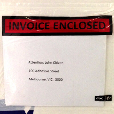 Invoice Enclosed Envelopes